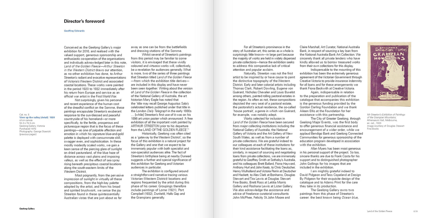 Land of the Golden Fleece—Arthur Streeton in the Western District: digital exhibition catalogue