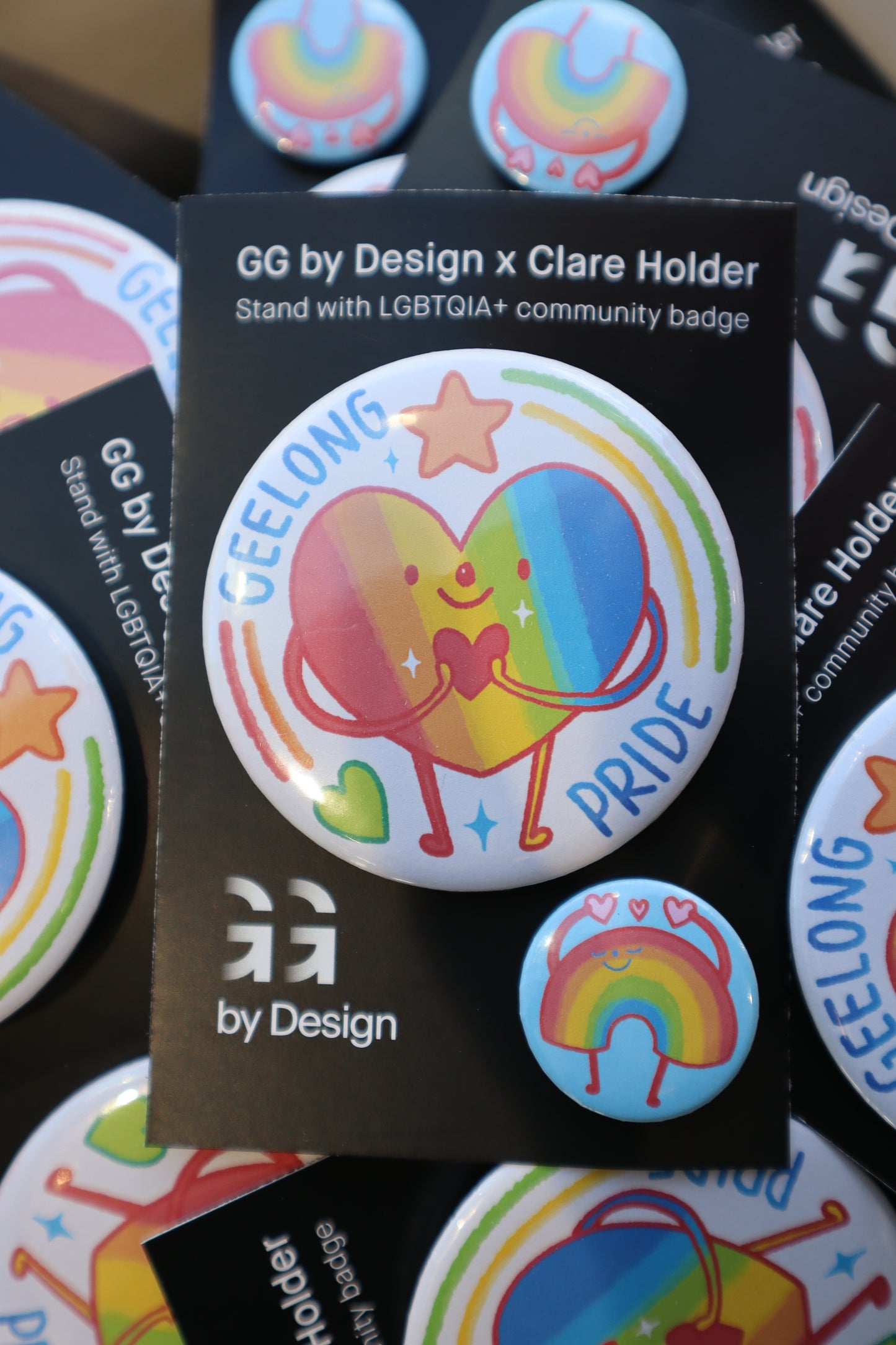 Clare Holder Pride Badge Set