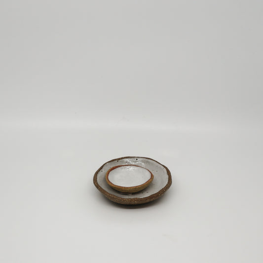 Pour and Plate ceramic dish