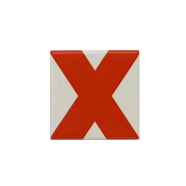 John Nixon magnet-red x