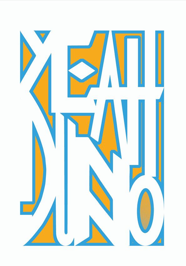 Jon Campbell framed print—Yeah/Dunno (In store purchases only)